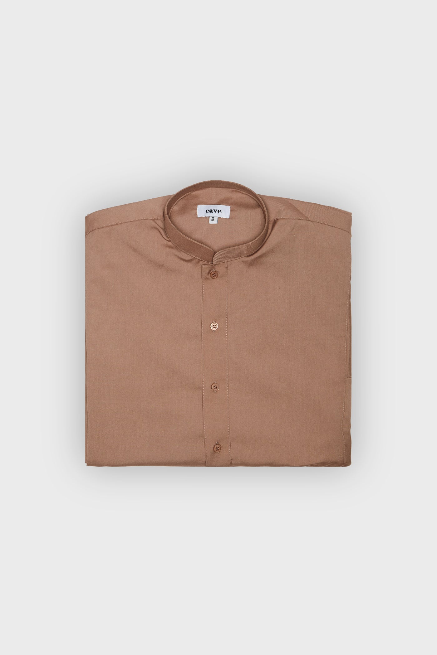 Caramel Brown Classic Collar Thobe