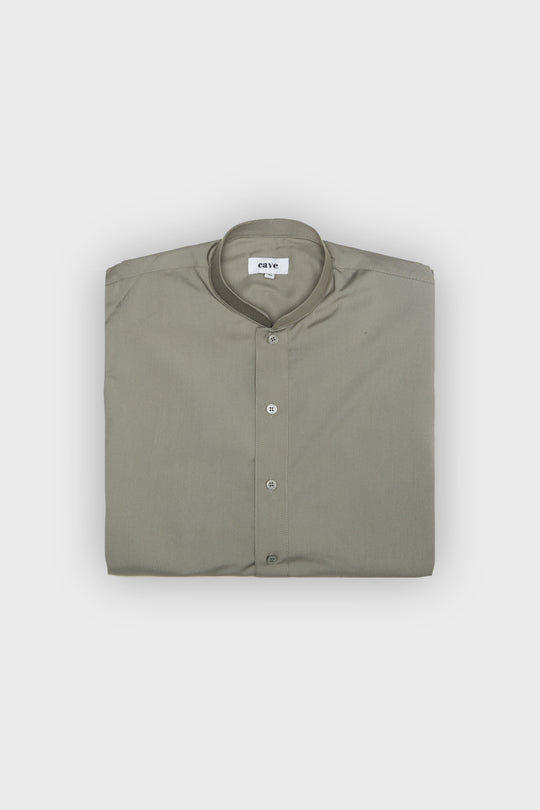 Shadow Khaki Classic Collar Thobe