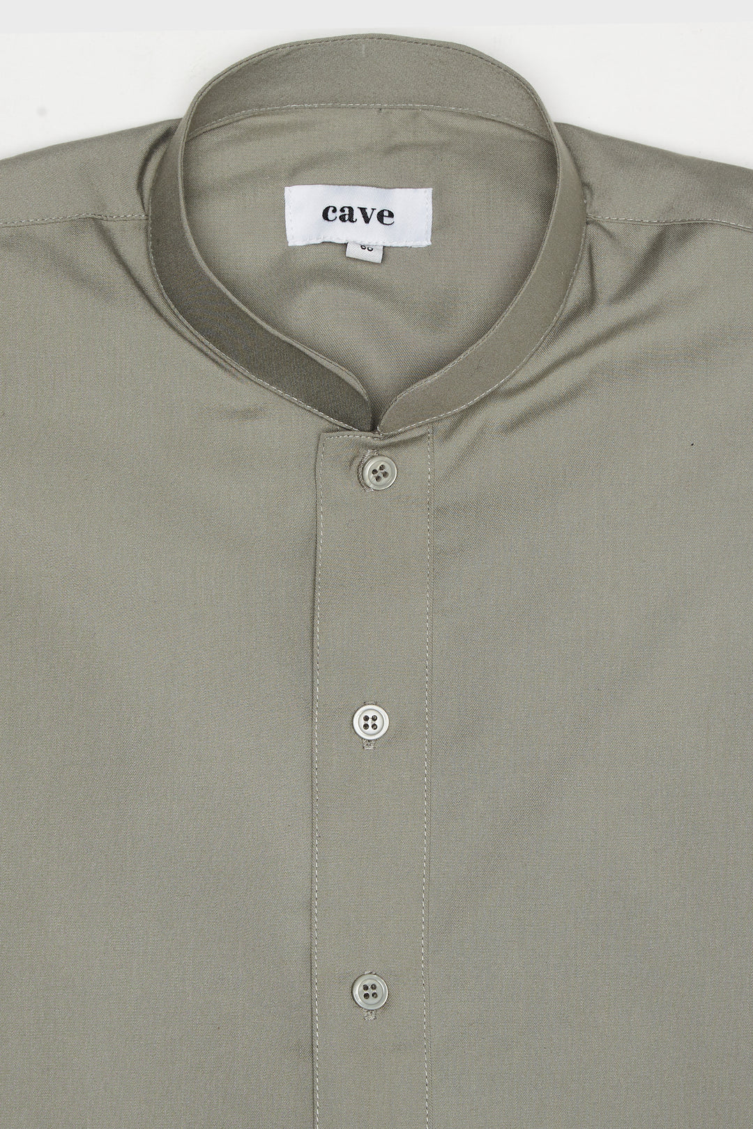 Shadow Khaki Classic Collar Thobe