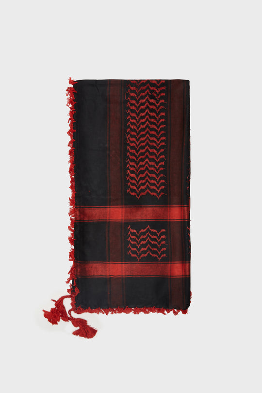 Black & Red Keffiyeh Scarf