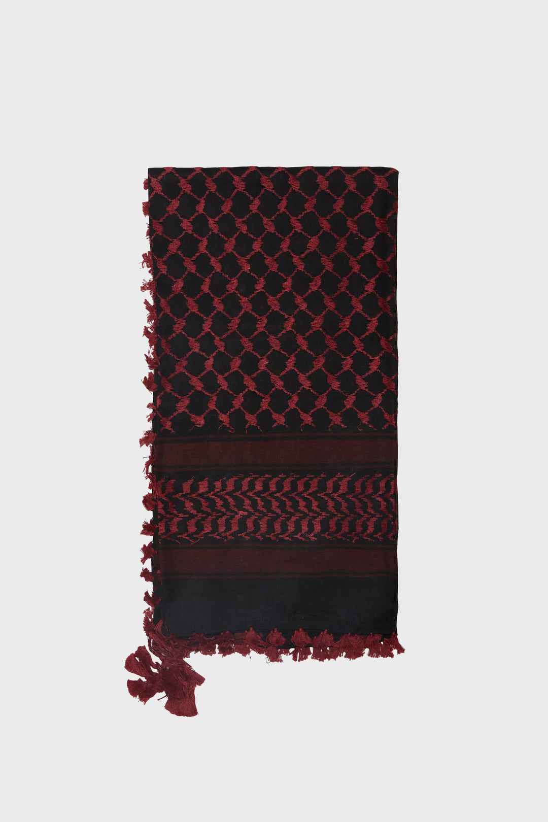 Black & Plum Keffiyeh Scarf