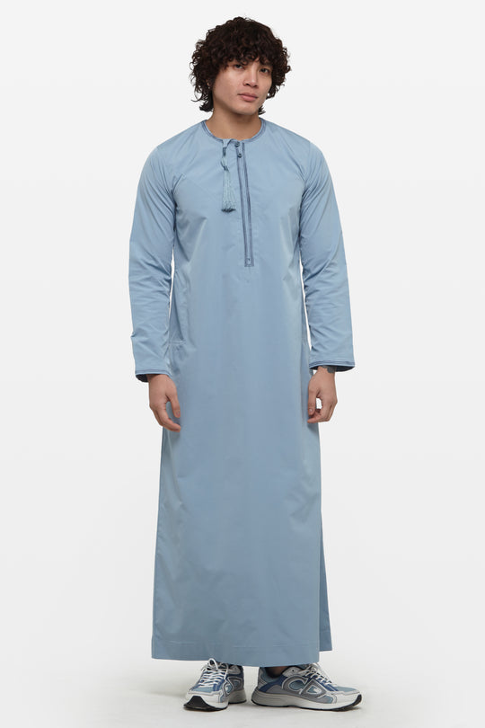 Faded Denim Omani Thobe