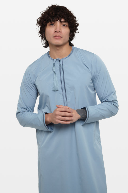 Faded Denim Omani Thobe