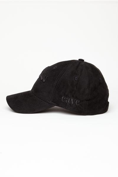 Black Suede Peace Arabic Cap