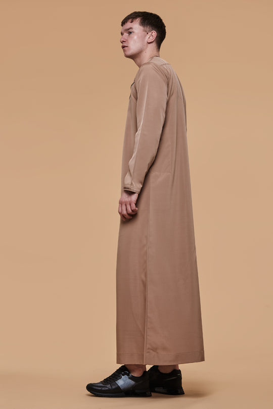 Caramel Brown Omani Thobe