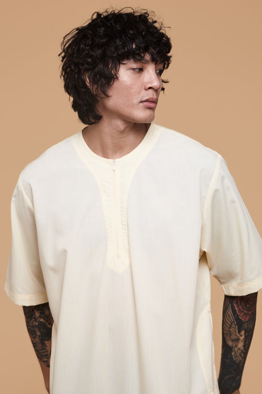 Pearl Seed Short Sleeve Thobe