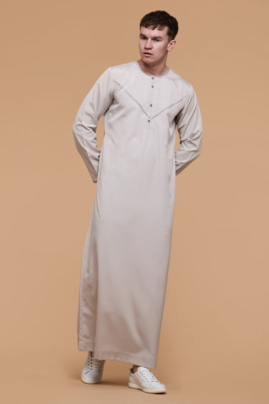 Wind Grey Omani Thobe