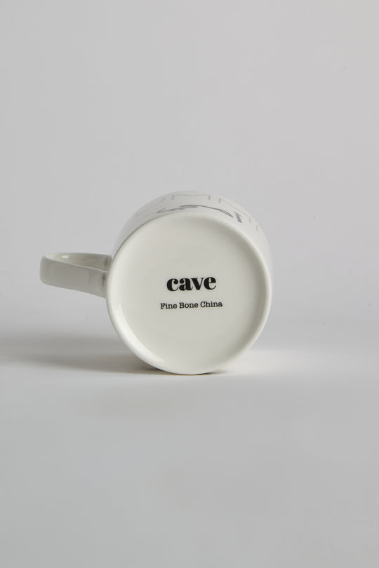 Patience Calligraphy Bone China Mug