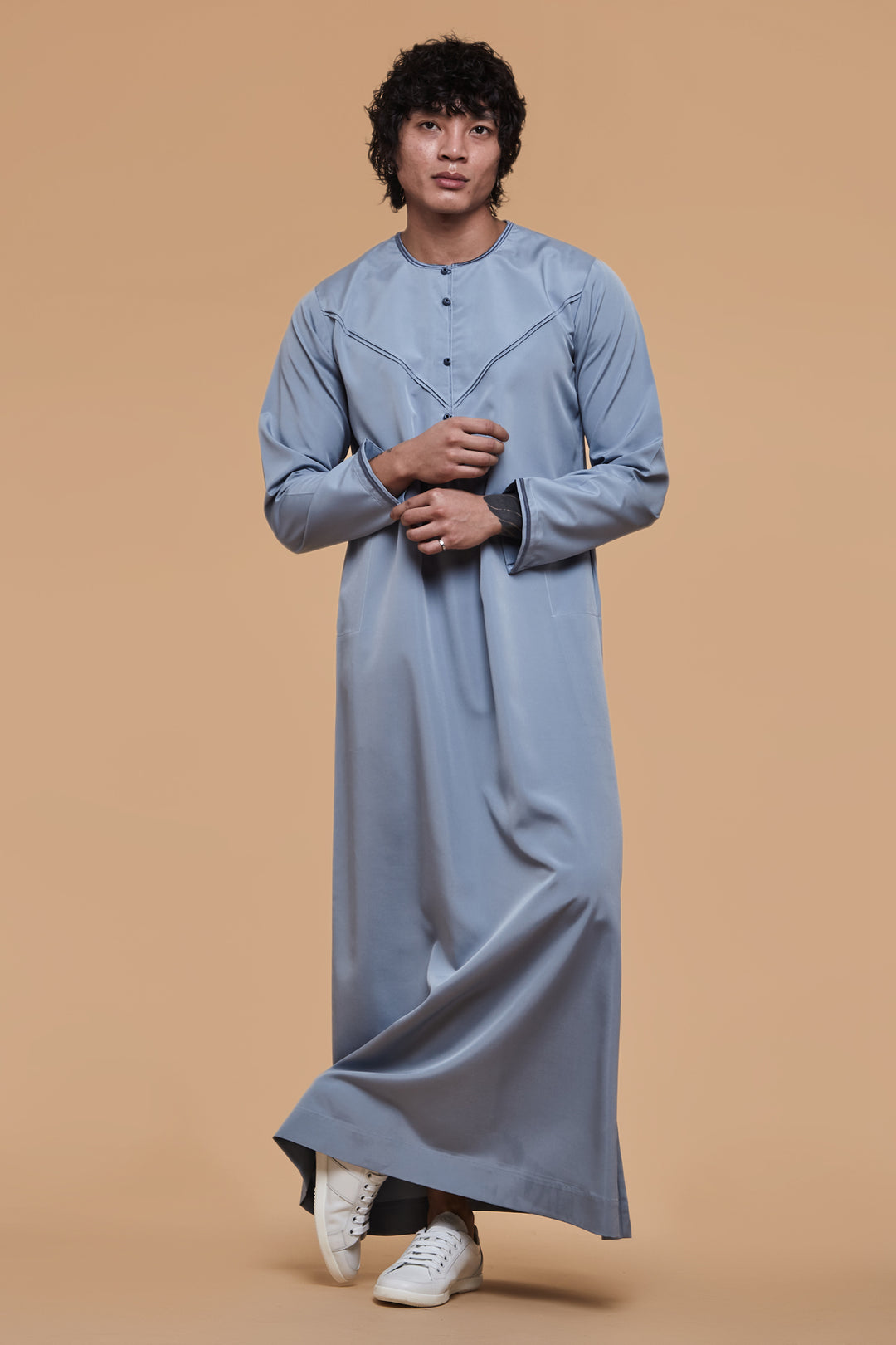 Dusty Blue Omani Thobe