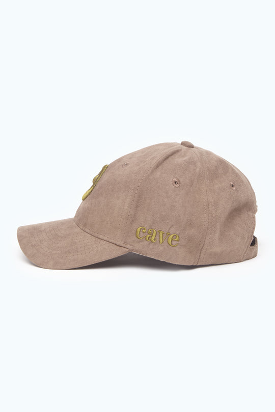 Khaki Suede Arabic Cap