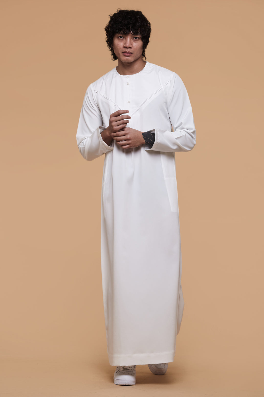 All White Emirati Thobe