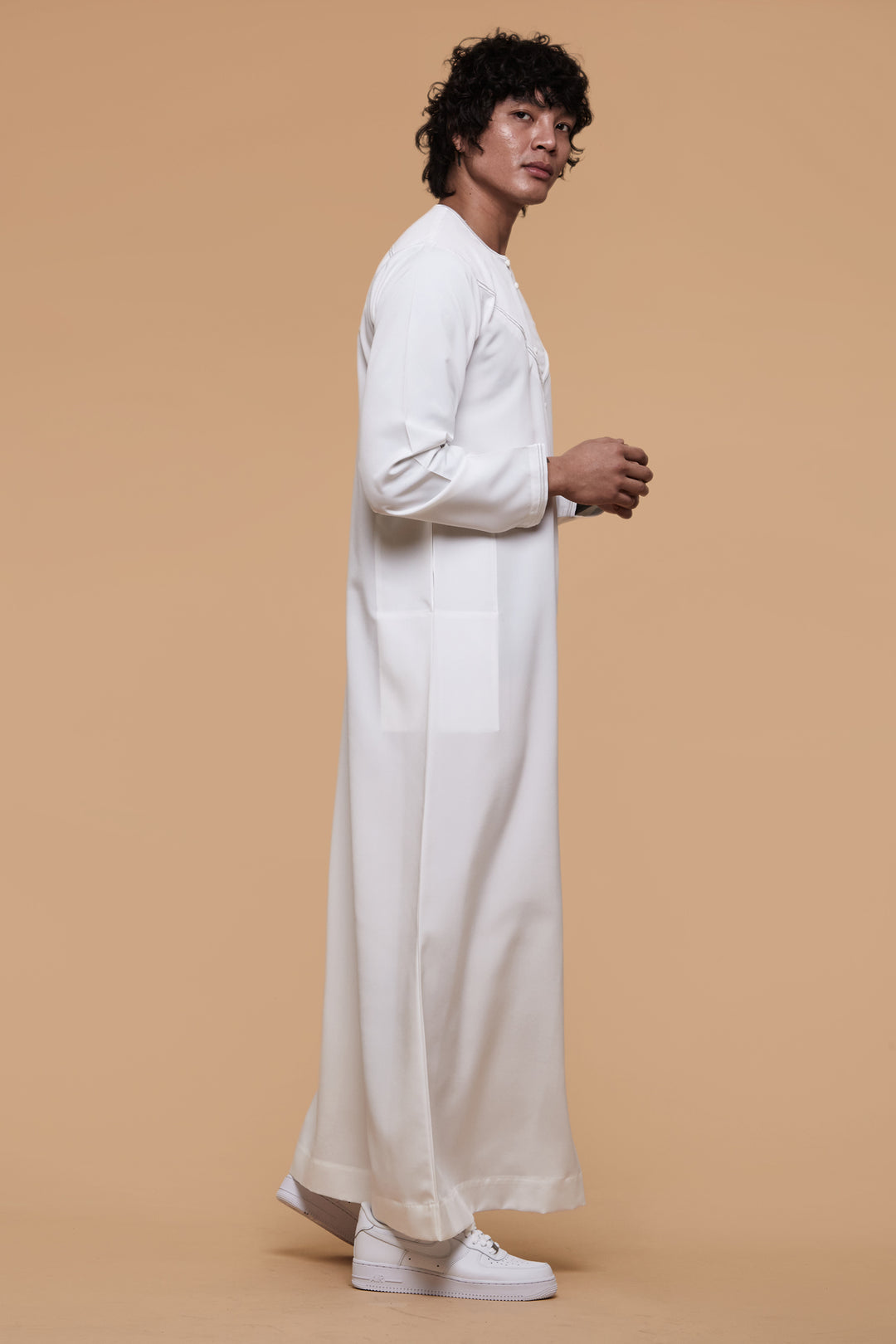 All White Emirati Thobe