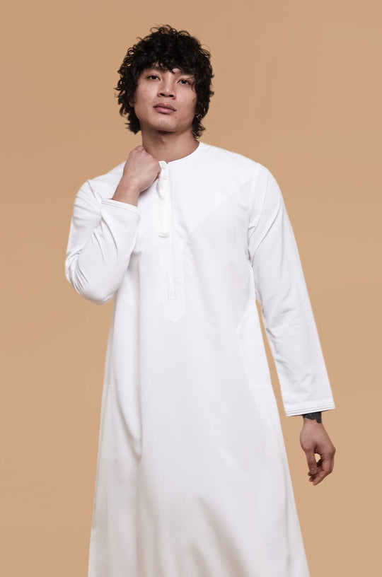 Triple White Omani Thobe