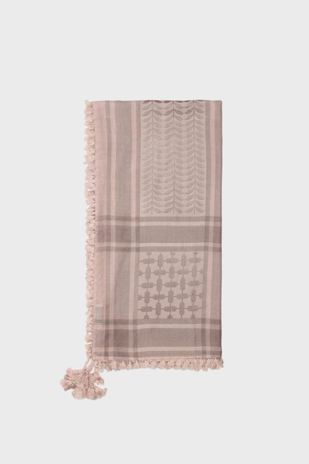 Mocha & Rose Bamboo Keffiyeh Scarf