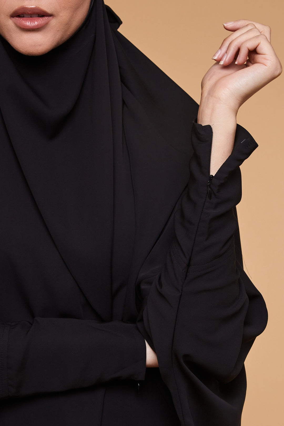 Jet Black Two Piece Jilbab