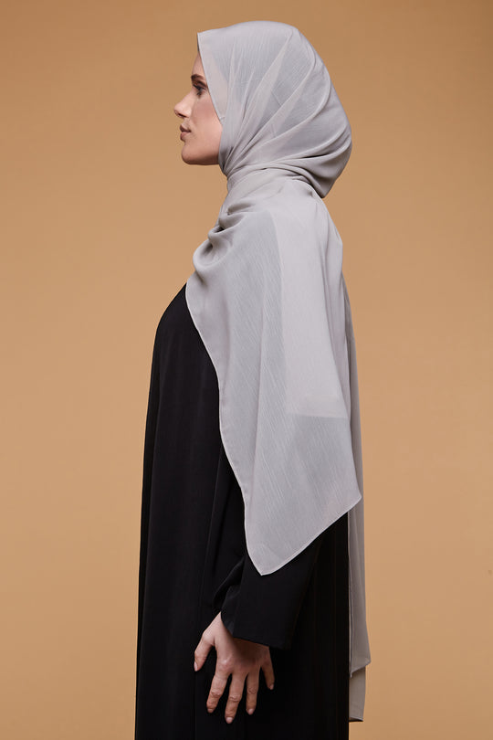 Rock Oak Crinkle Soft Crepe Hijab