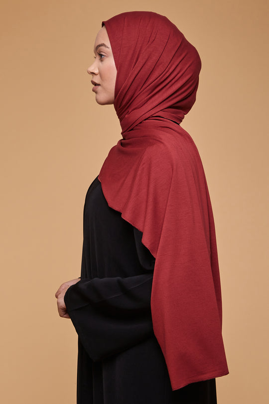 Rosewood Bamboo Jersey Hijab