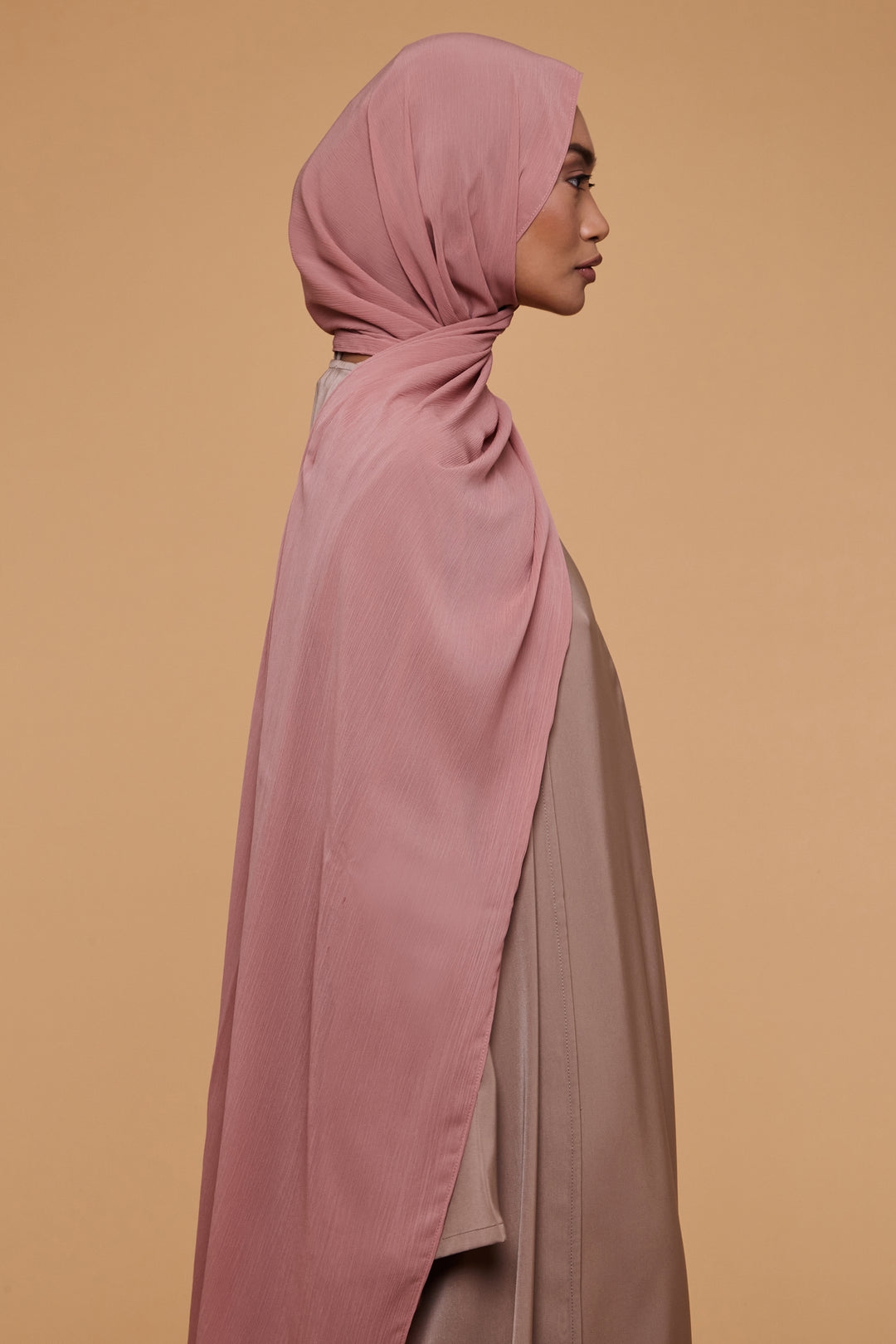 Ash Rose Crinkle Soft Crepe Hijab