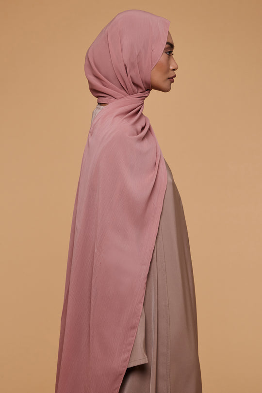 Ash Rose Crinkle Soft Crepe Hijab