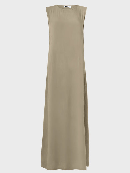 Light Khaki Touch Slip Dress