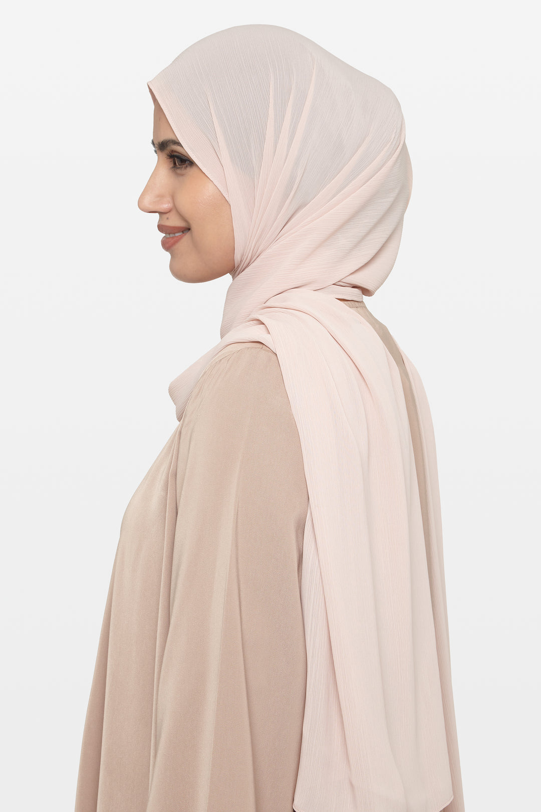 Latte Crinkle Soft Crepe Hijab