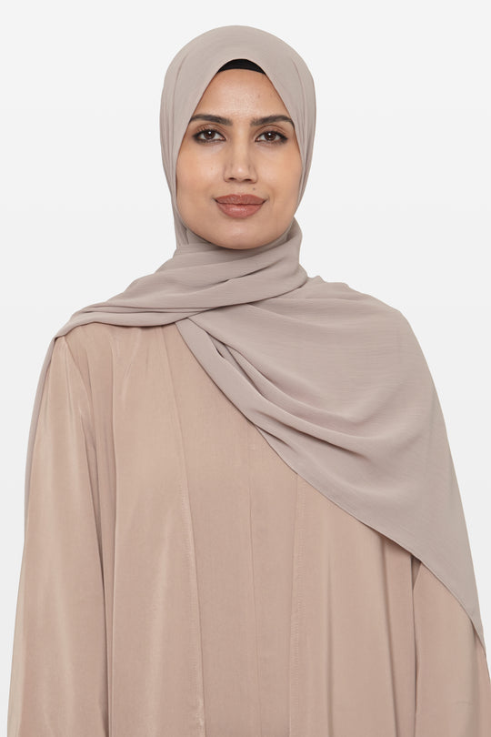 Mocha Meringue Crinkle Soft Crepe Hijab