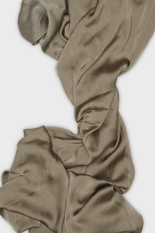 Taupe Grain Satin Hijab