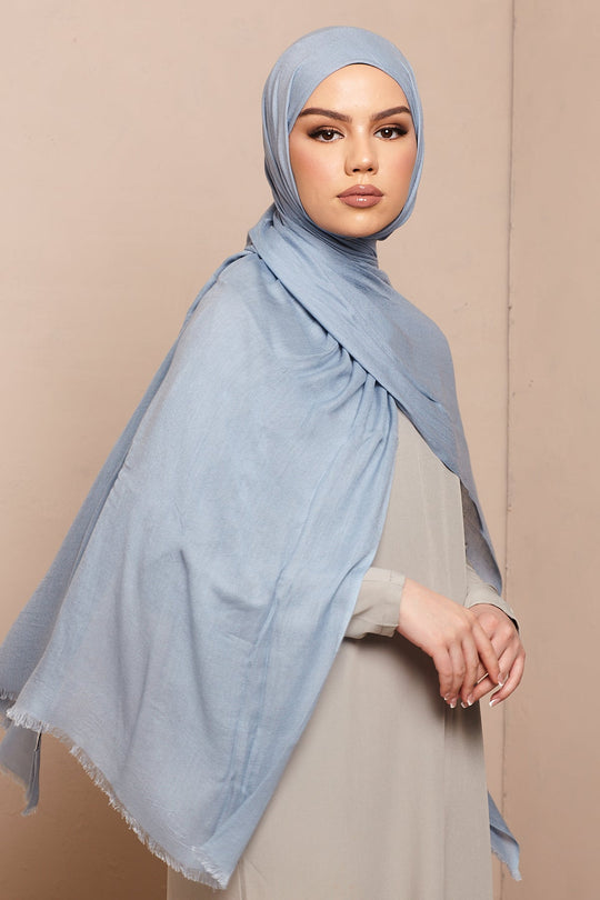 Airy Blue Lenzing Modal Hijab - CAVE