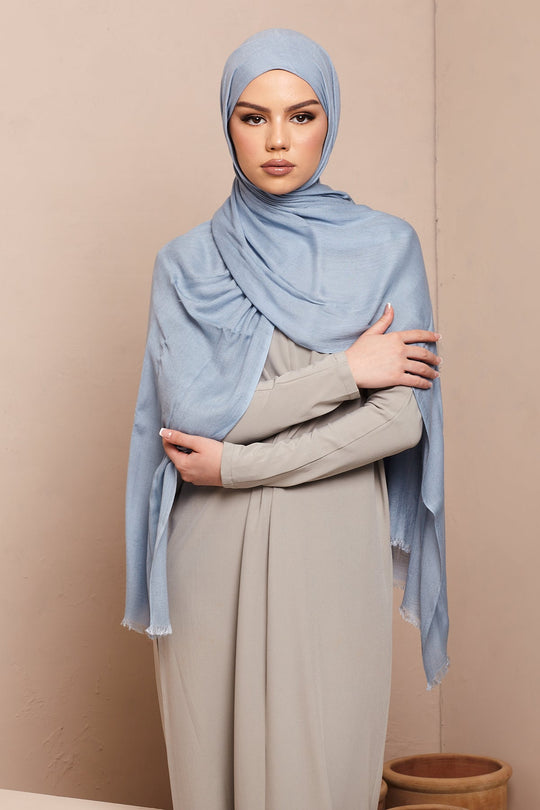 Airy Blue Lenzing Modal Hijab - CAVE