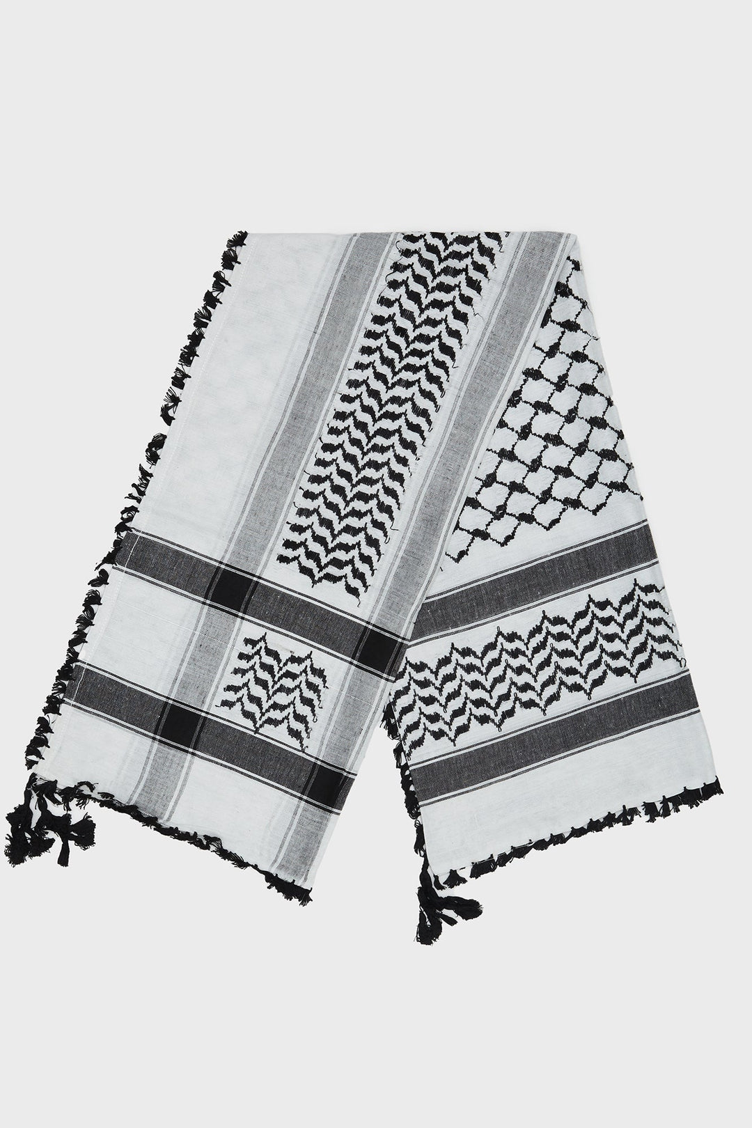 Black & White Keffiyeh Scarf - CAVE