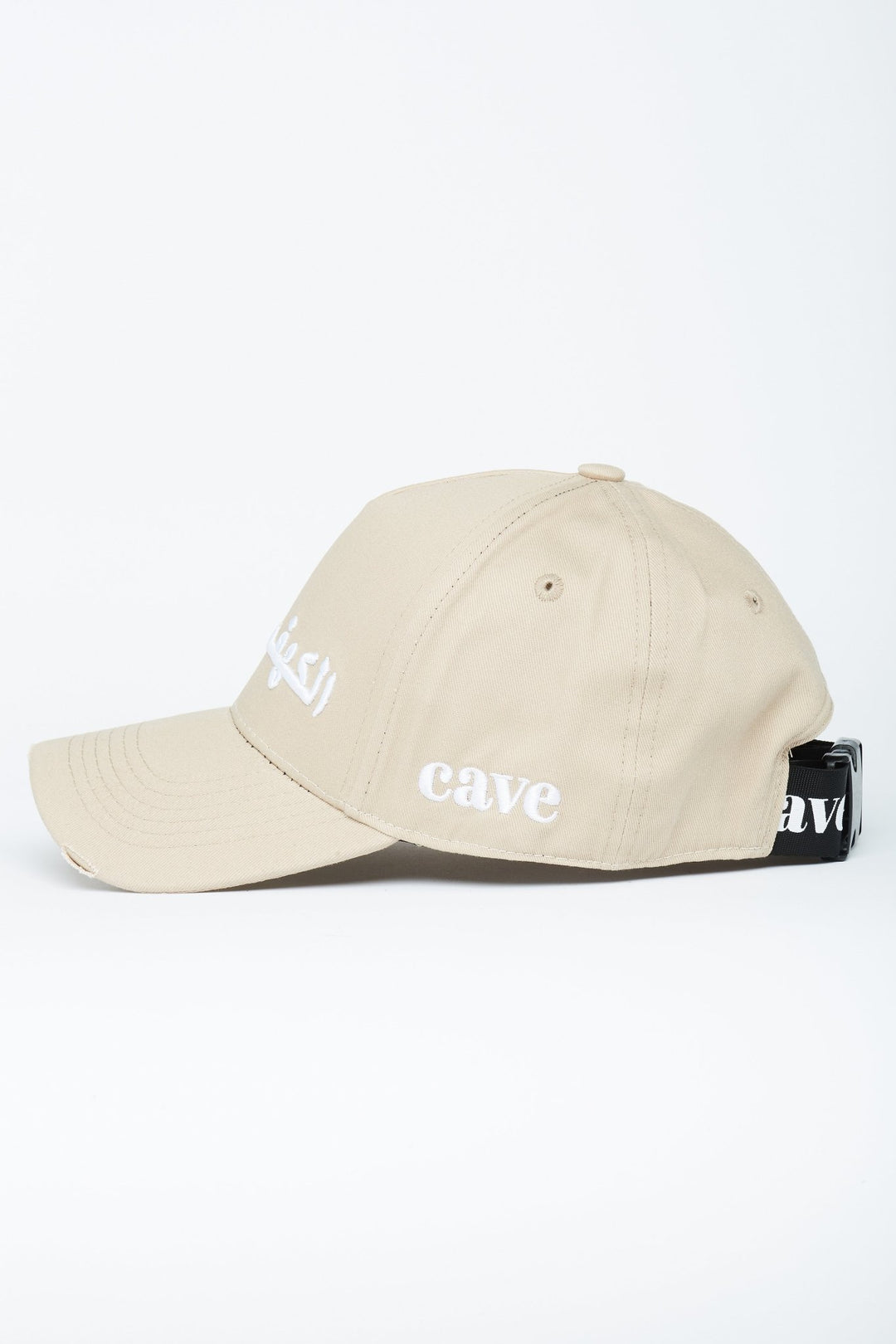 Linen Beige Cave Strap Arabic Cap - CAVE