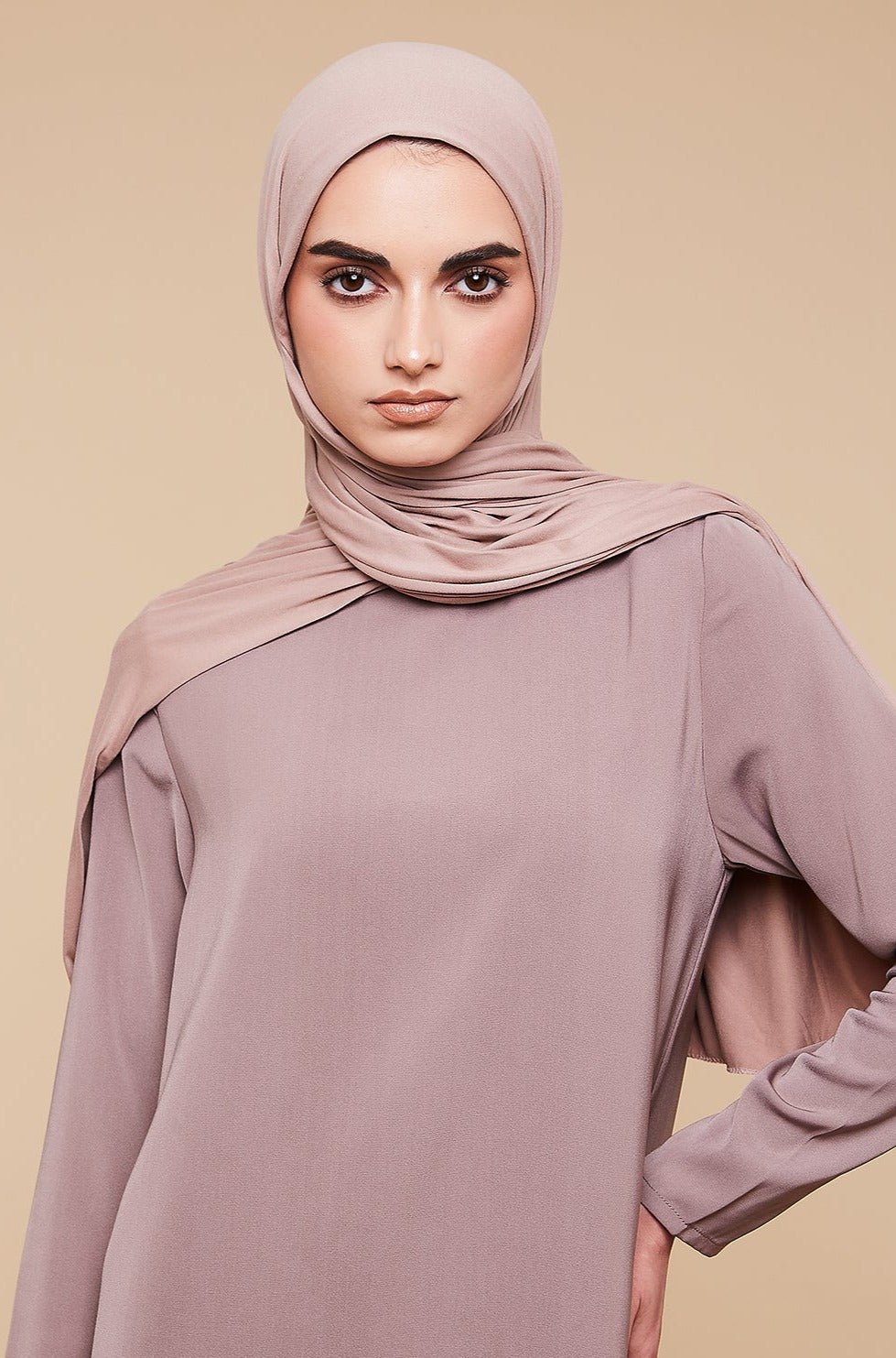 Mocha Soft Jersey Hijab - CAVE