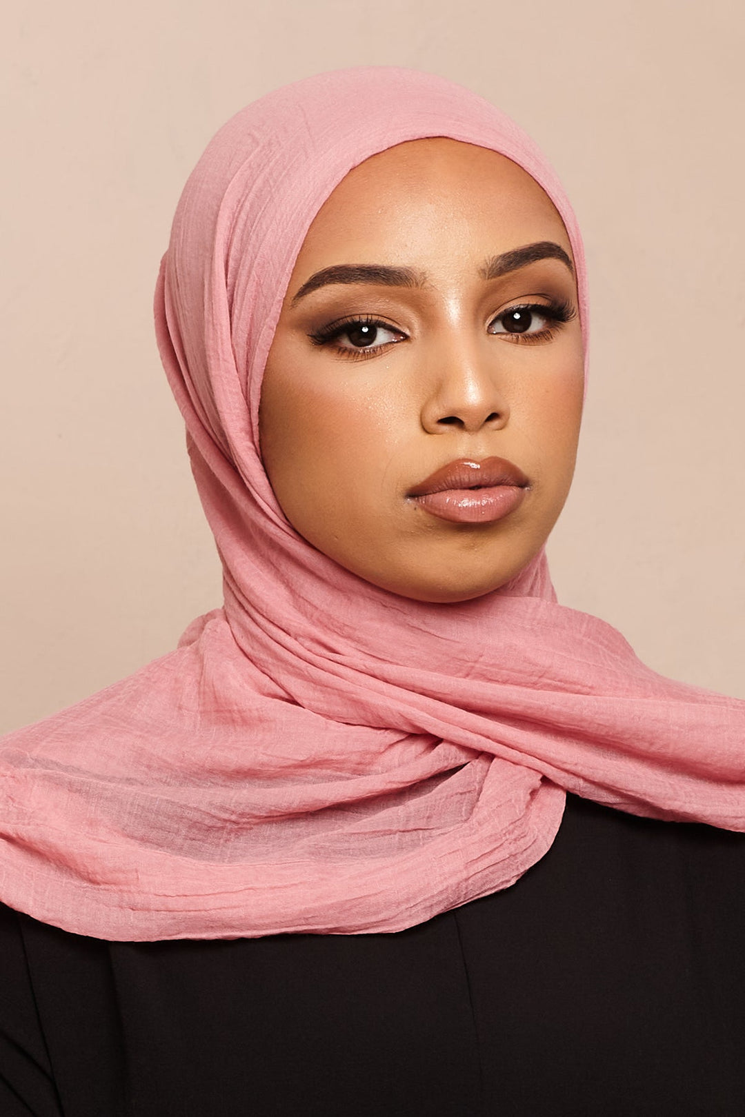 Pink Cotton & Silk Hijab - CAVE