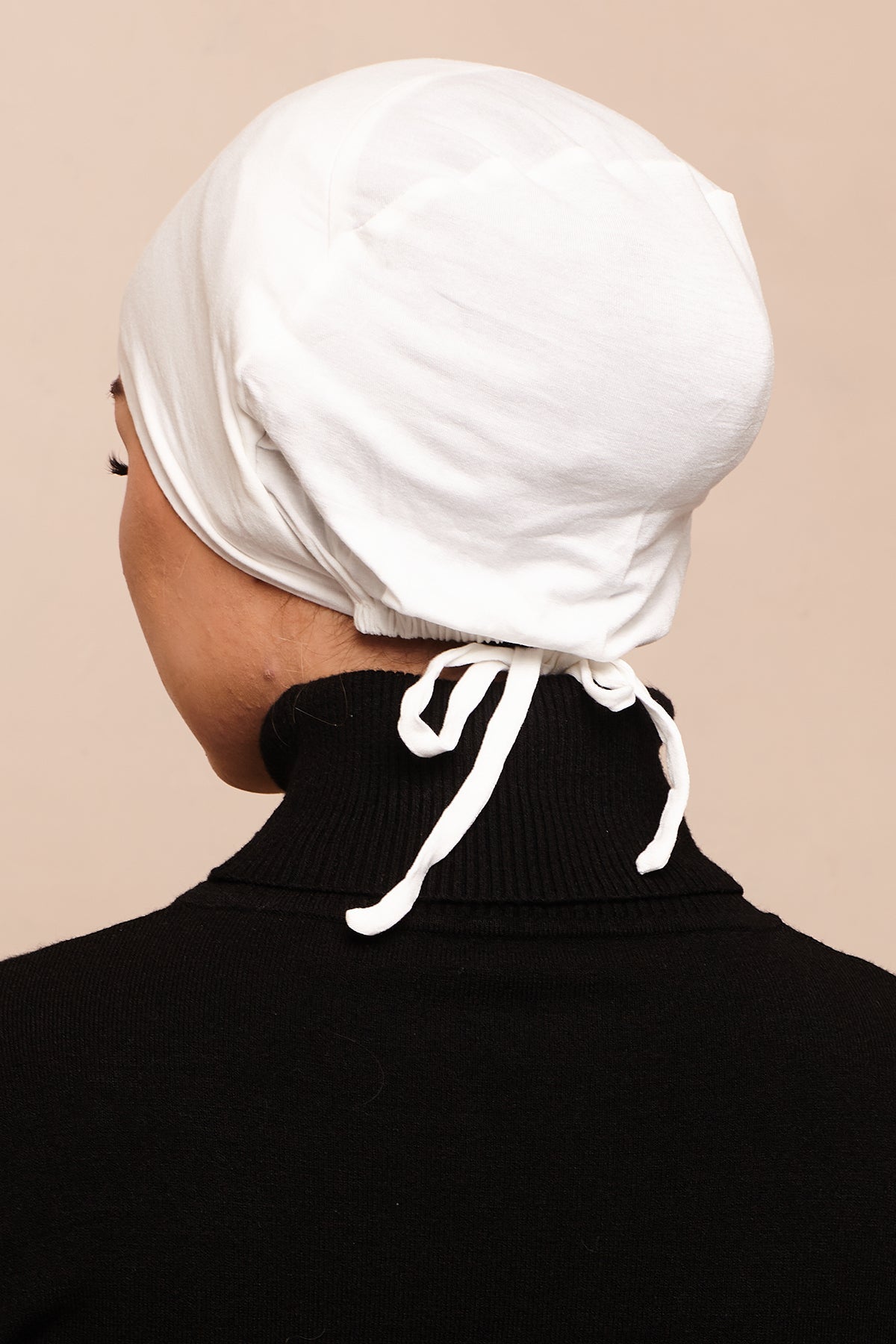 Pure White Bamboo Jersey Hijab Cap – CAVE