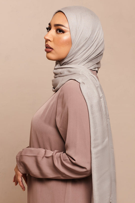 Quite Grey Lenzing Modal Hijab - CAVE