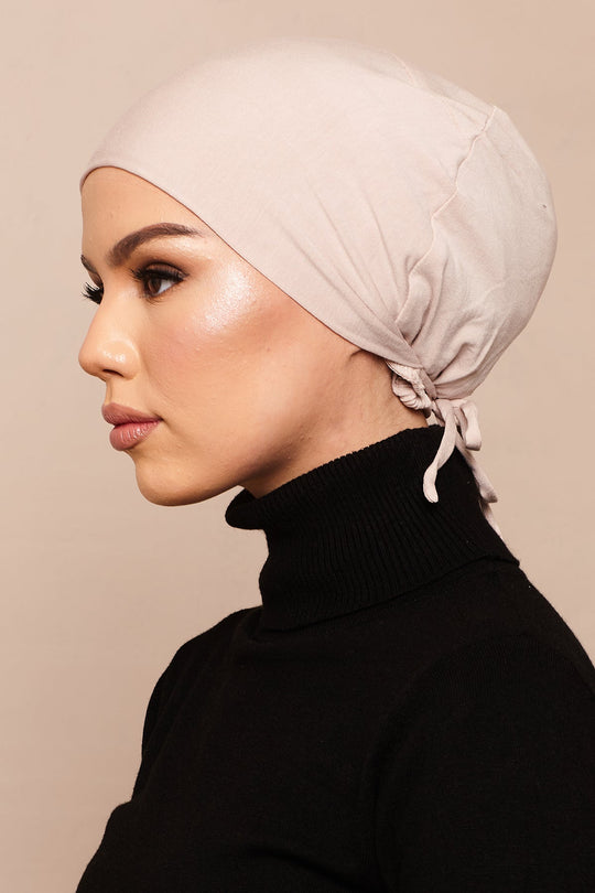 Rose Bamboo Jersey Hijab Cap - CAVE