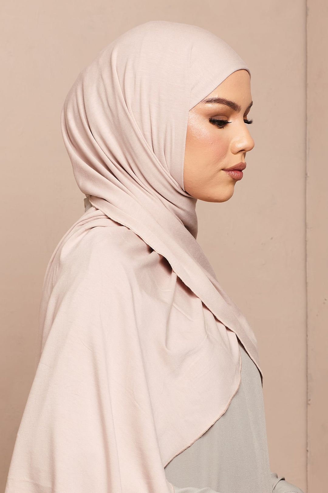 Rose Bamboo Jersey Hijab - CAVE